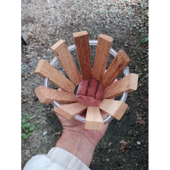 Cachepô de madeira Cone (10x10)