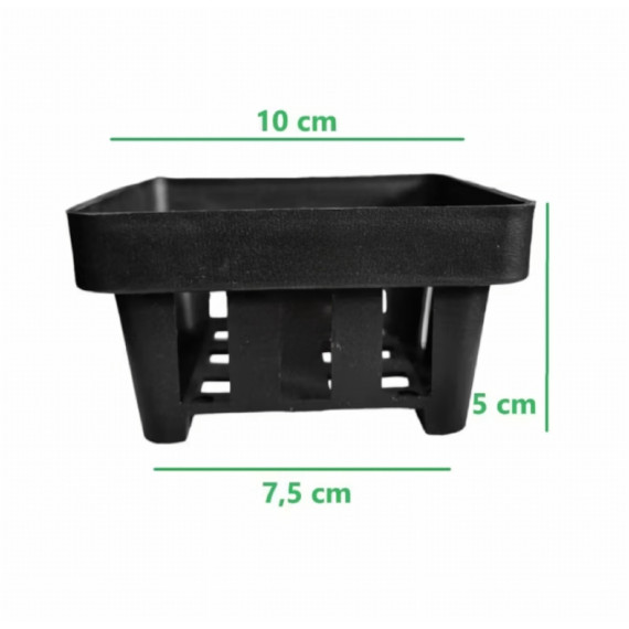 Cesto Plastico Quadrado de vanda  (unidade)